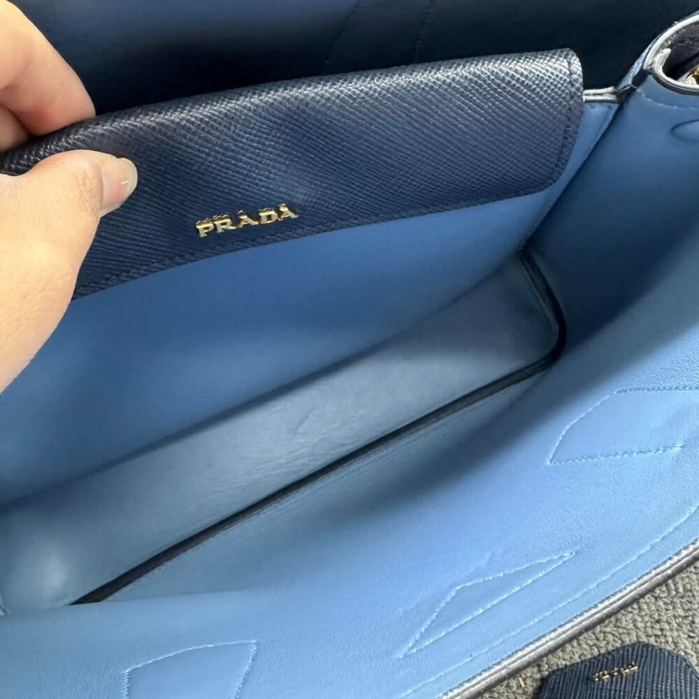 Prada Double Cuir Saffiano Satchel Bag 755-011125 - Picture 16 of 16